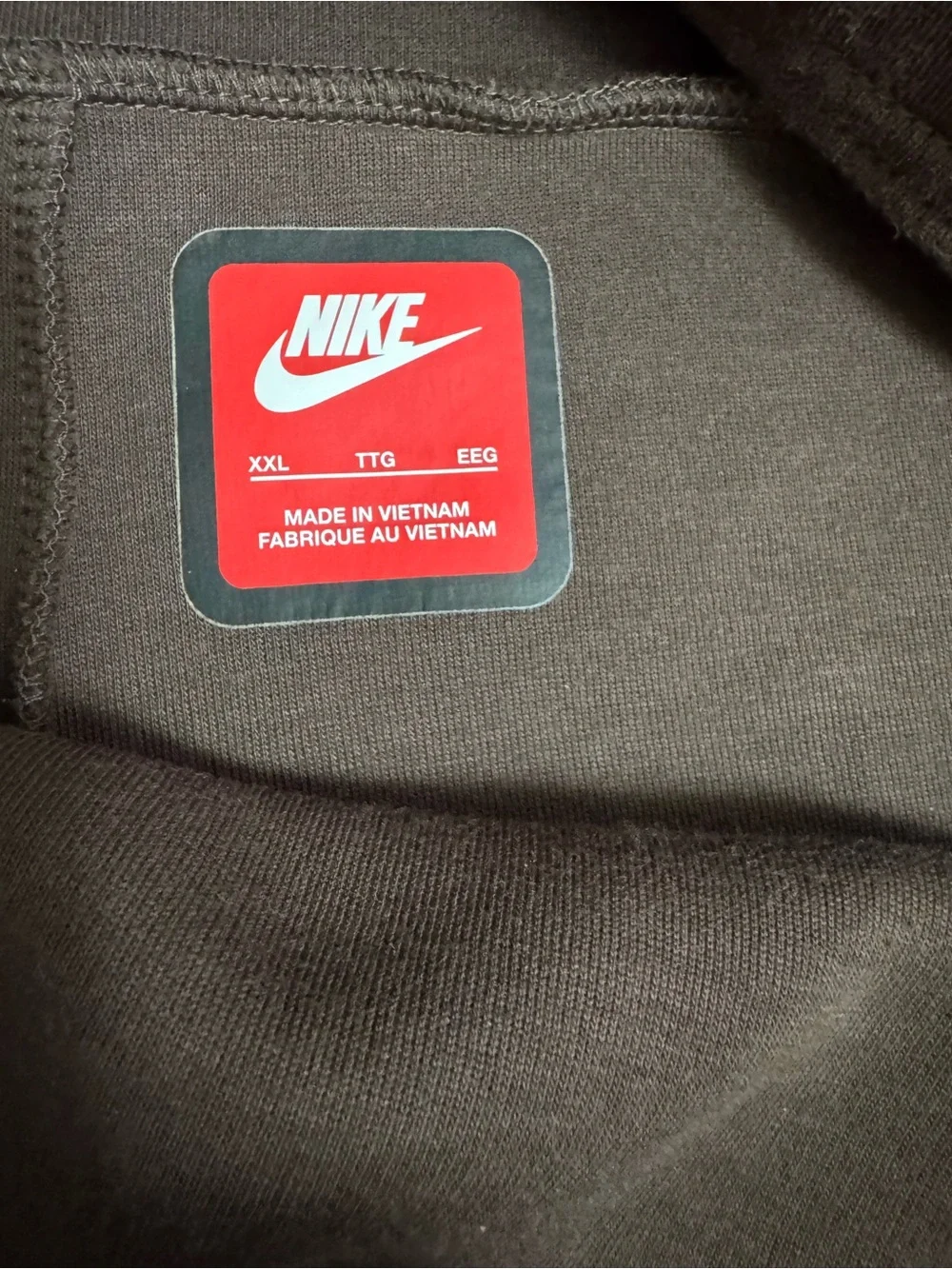 Nike Men’s Chocolate Brown Fleece Joggers
